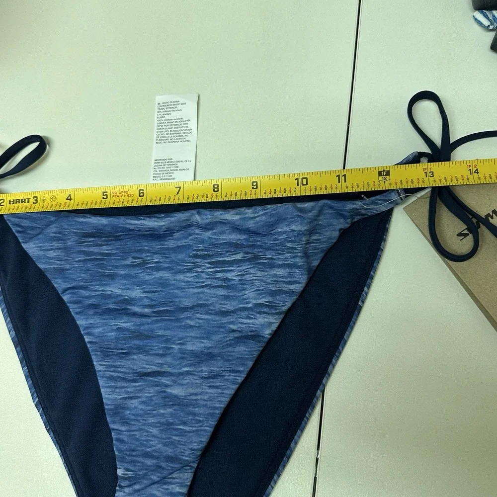 Nike Swim String Bikini Bottom Swimsuit Move to Zero Women's Size L NWT